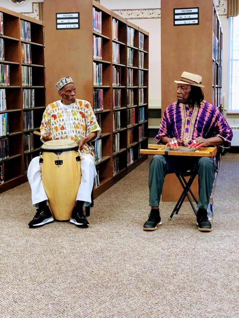 Shireen Dickson, Abdus Sabor and Newman Taylor Baker at Kenilworth Library (NJ) July 2022